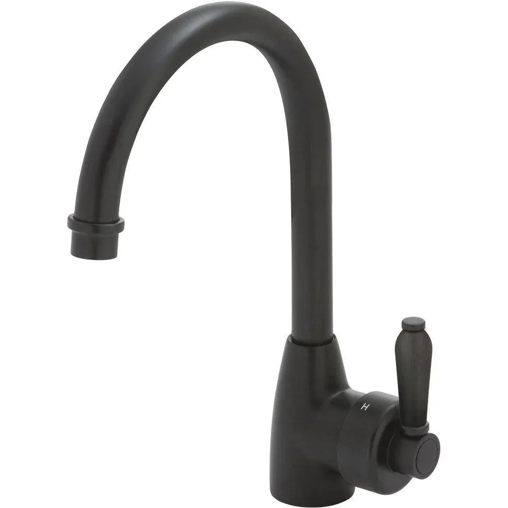 Fienza ELEANOR Gooseneck Sink Mixer With Metal Handle - Ideal Bathroom Centre202109BLMatte Black
