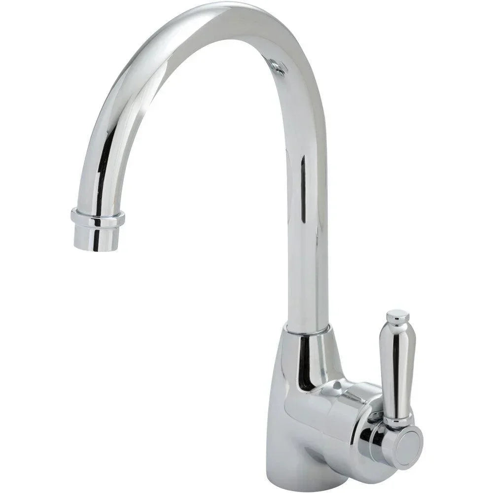 Fienza ELEANOR Gooseneck Sink Mixer With Metal Handle - Ideal Bathroom Centre202109CCChrome