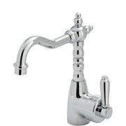 Fienza ELEANOR Shepherds Crook Basin Mixer With Metal Handle - Ideal Bathroom Centre202103CCChrome