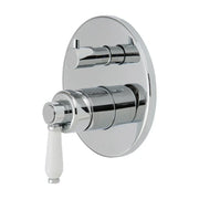 Fienza ELEANOR Wall Mixer Diverter With Porcelain Handle - Ideal Bathroom Centre202102Chrome