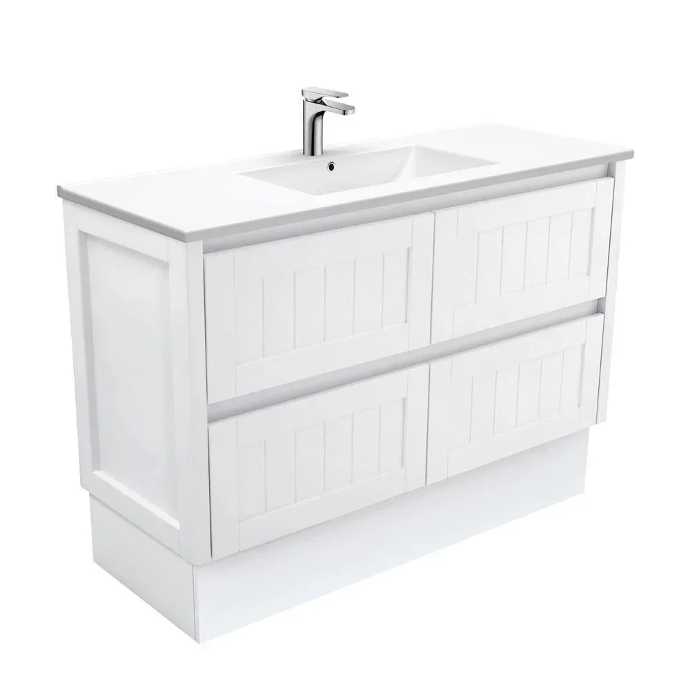 Fienza Hampton 1200mm Vanity With Ceramic Top - Ideal Bathroom CentreTCL120TKFreestanding1 Tap HoleDolce Ceramic Top