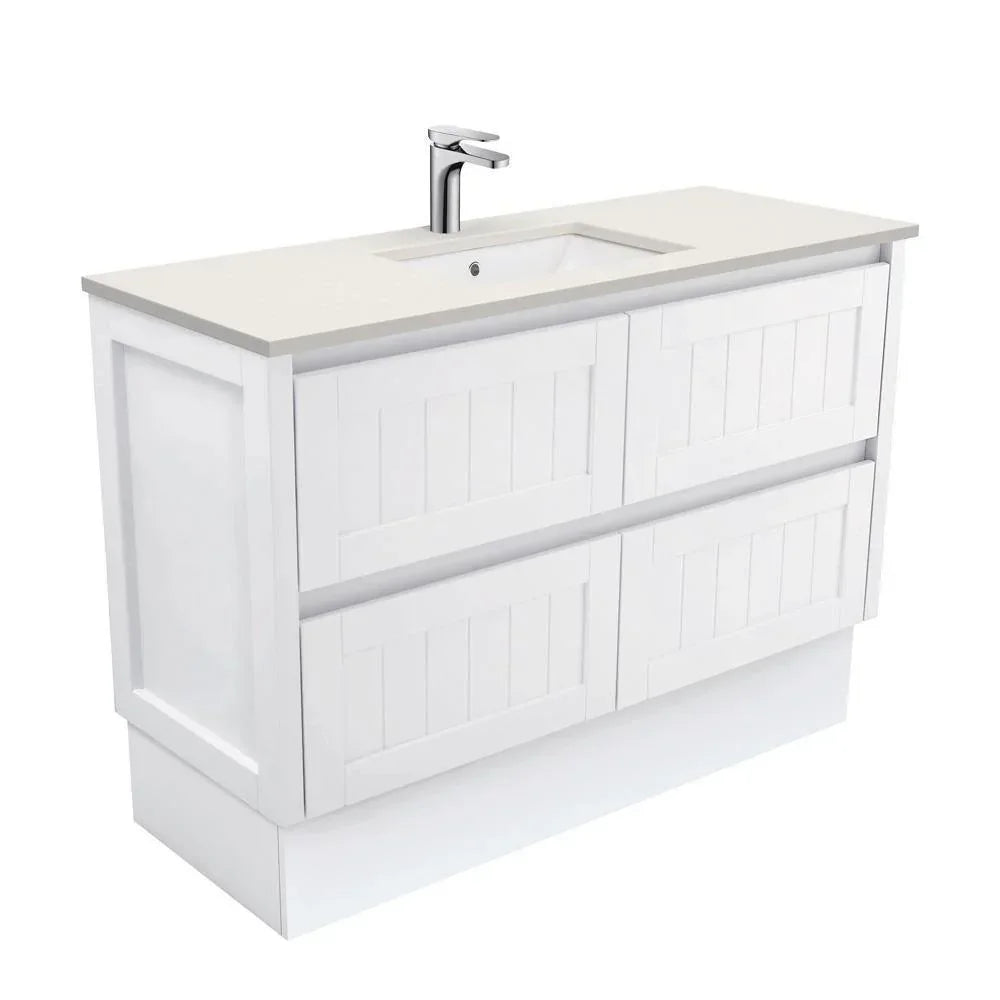 Fienza Hampton 1200mm Vanity With Undermounted Stone Top - Ideal Bathroom CentreSA120TKFreestandingRoman Sand