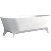 Fienza Hampton 1600 Matte White Stone Freestanding Bath - Ideal Bathroom CentreST17