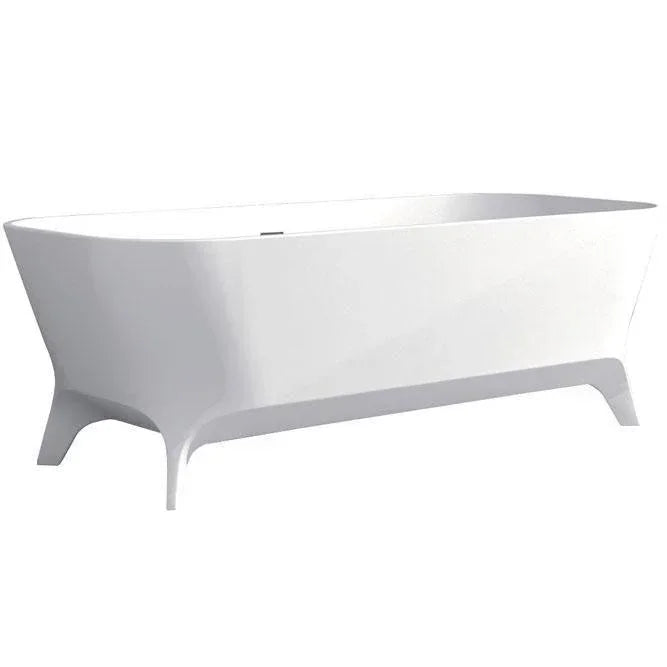 Fienza Hampton 1600 Matte White Stone Freestanding Bath - Ideal Bathroom CentreST17