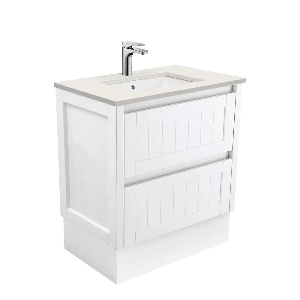 Fienza Hampton 750mm Vanity With Undermounted Stone Top - Ideal Bathroom CentreSA75TKFreestandingRoman Sand