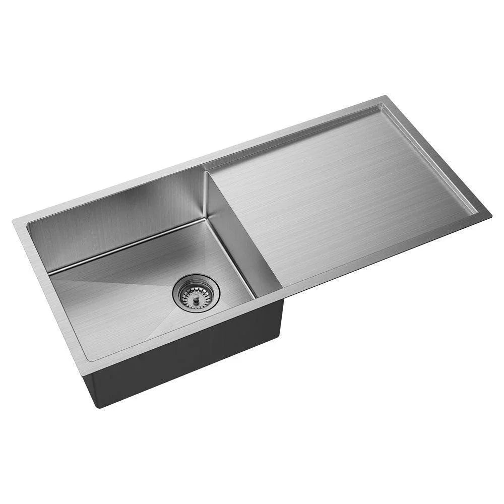 Fienza Hana 36L Single Kitchen Sink with Drainer – Ideal Bathroom