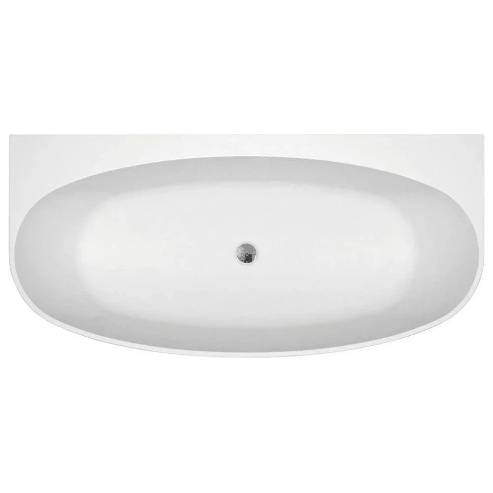 Fienza Keeto 1500/1700 Back to Wall Acrylic Freestanding Bath - Ideal Bathroom CentreFR65-15001500mm