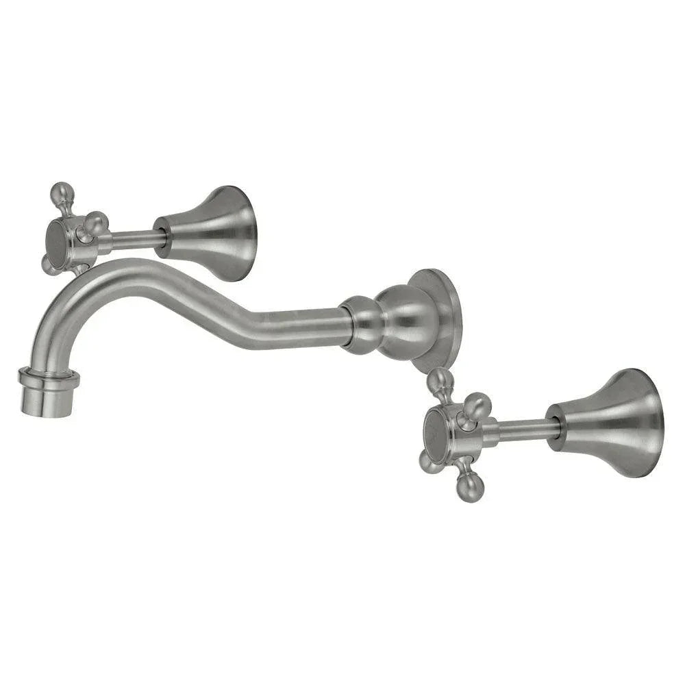 Fienza LILLIAN Shepherds Crook Wall Bath Set - Ideal Bathroom Centre336104BNBrushed Nickel