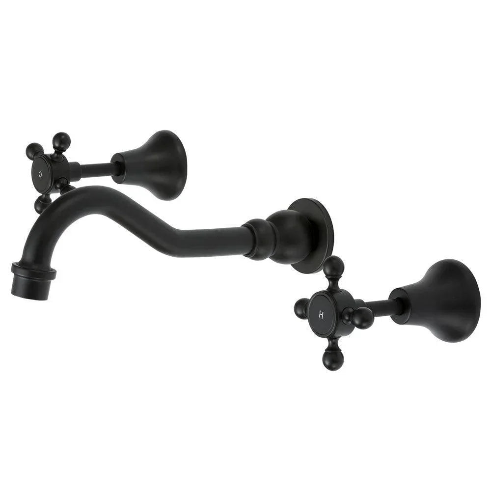 Fienza LILLIAN Shepherds Crook Wall Bath Set - Ideal Bathroom Centre336102BKMatte Black
