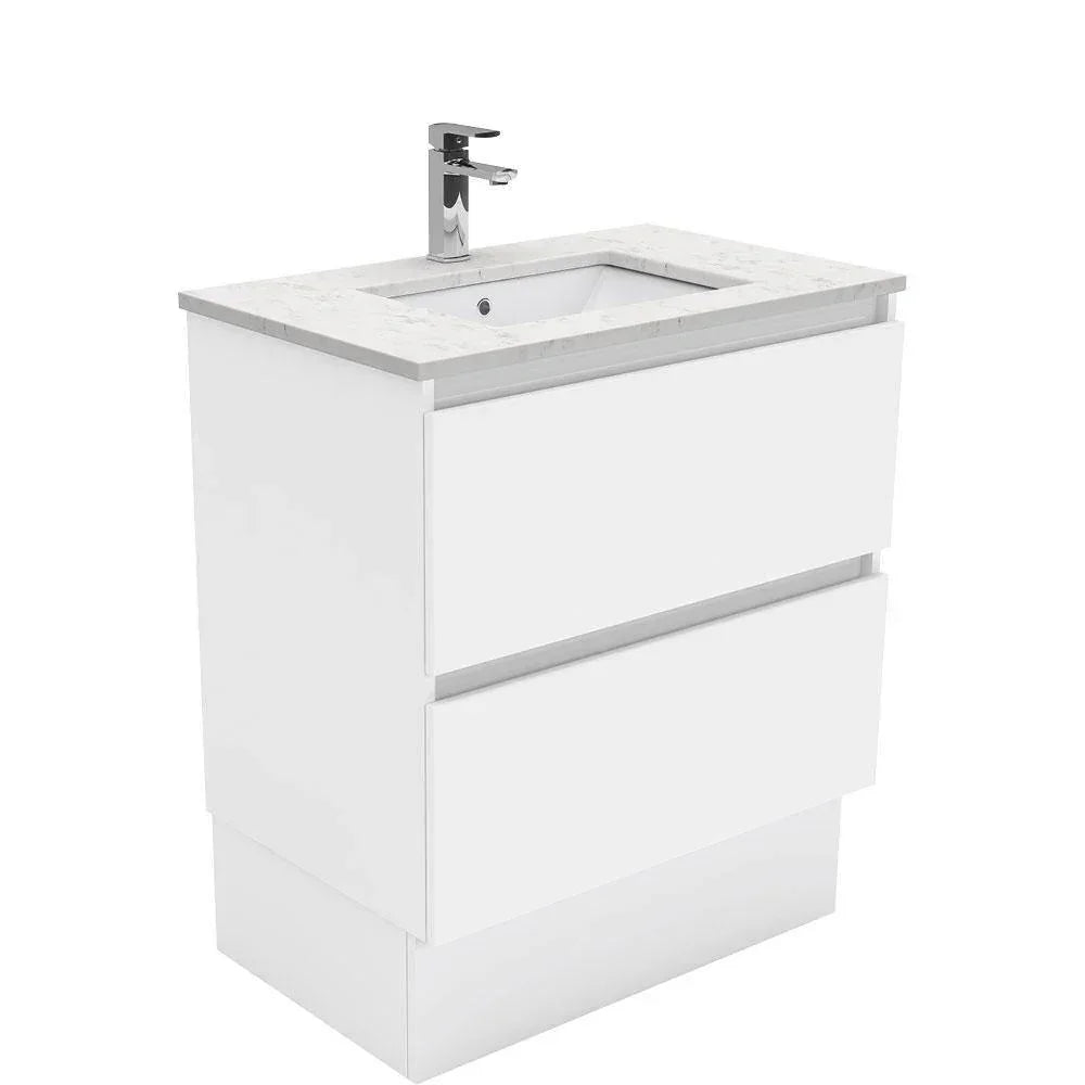 Fienza Quest 750mm Vanity With Undermounted Stone Top - Ideal Bathroom CentreSA75QKFreestandingRoman Sand