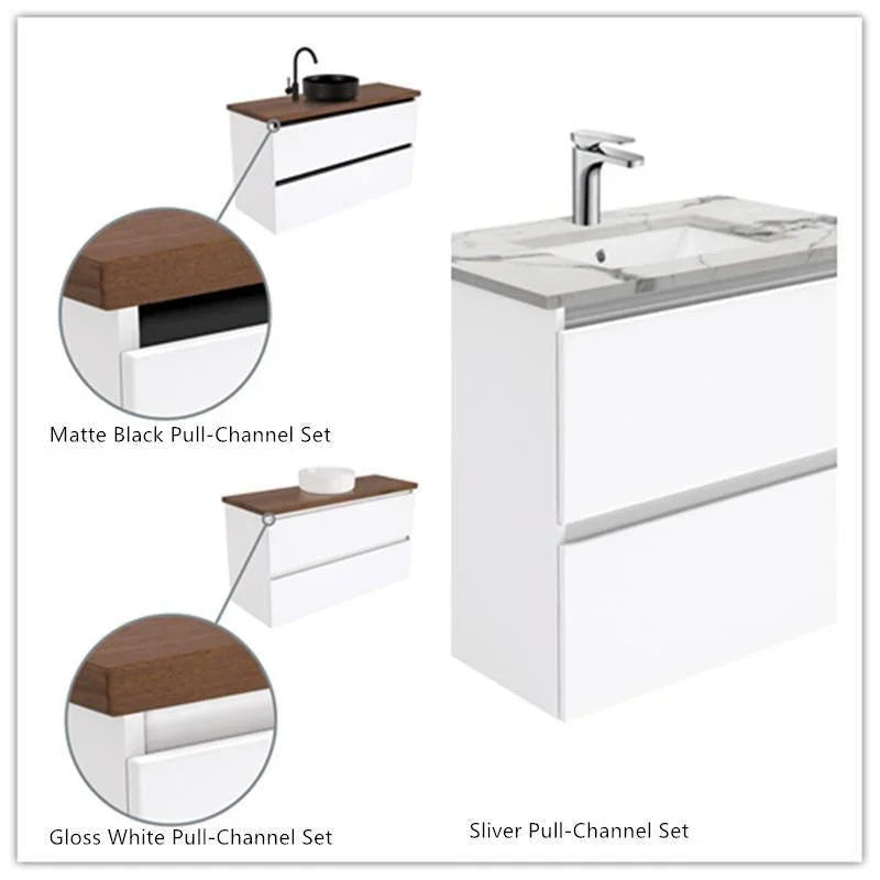 Fienza Quest 900mm Vanity With Ceramic Top - Ideal Bathroom CentreTCL90QKFreestanding1 Tap Hole