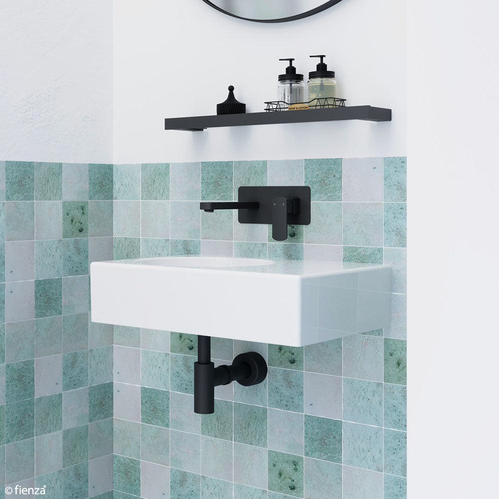 Fienza Reba Left Bowl Wall Basin - Ideal Bathroom CentreRB039LNo Tap Hole