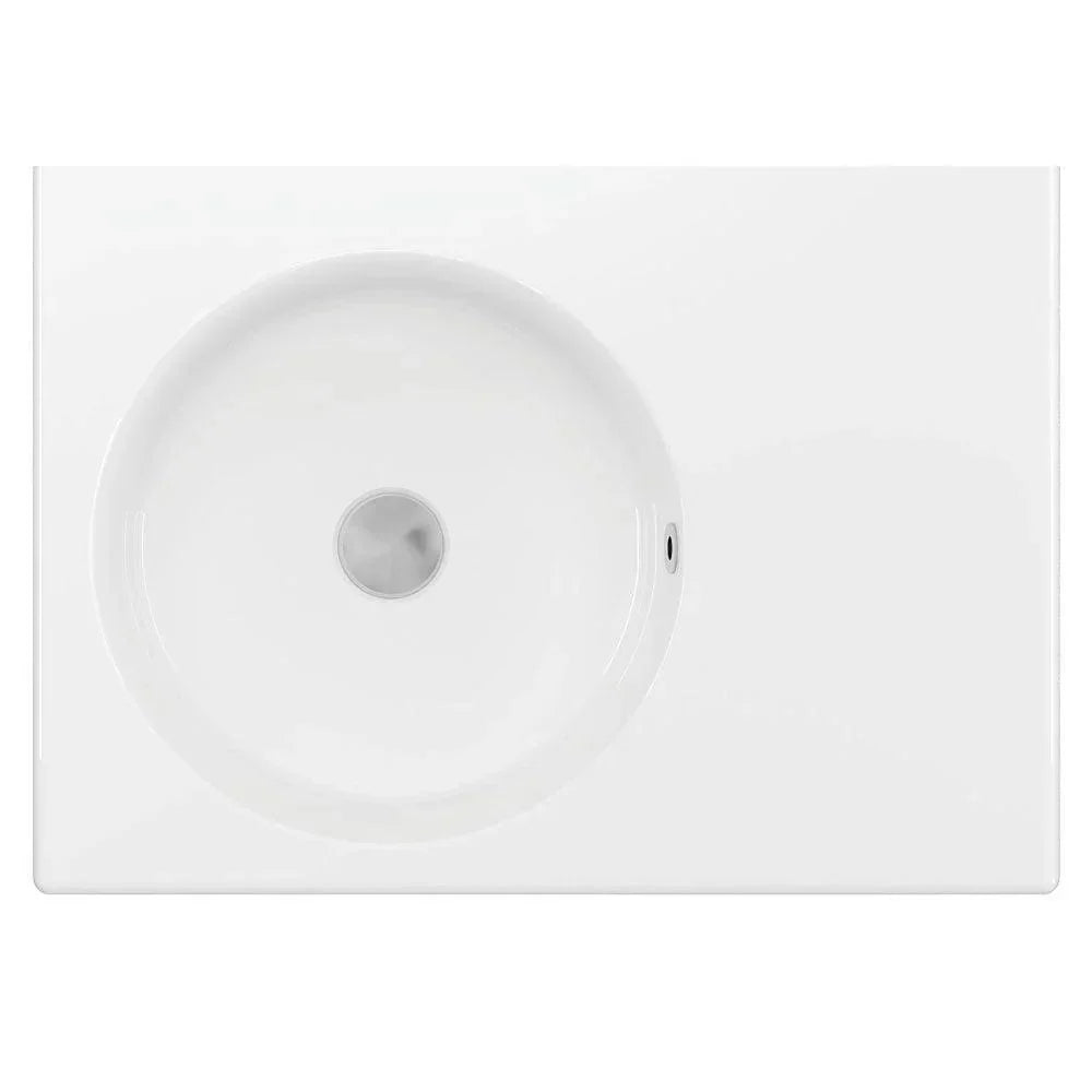 Fienza Reba Left Bowl Wall Basin - Ideal Bathroom CentreRB039LNo Tap Hole