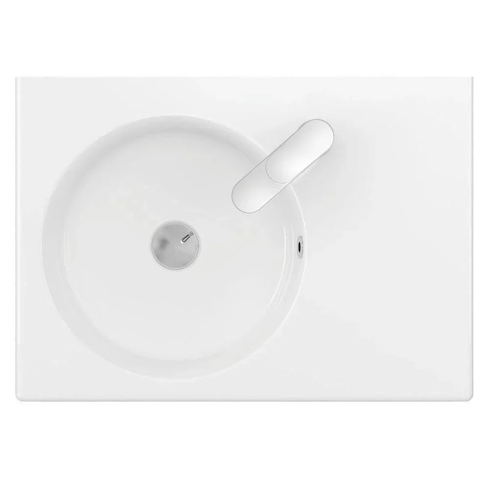 Fienza Reba Left Bowl Wall Basin - Ideal Bathroom CentreRB039L-11 Tap Hole