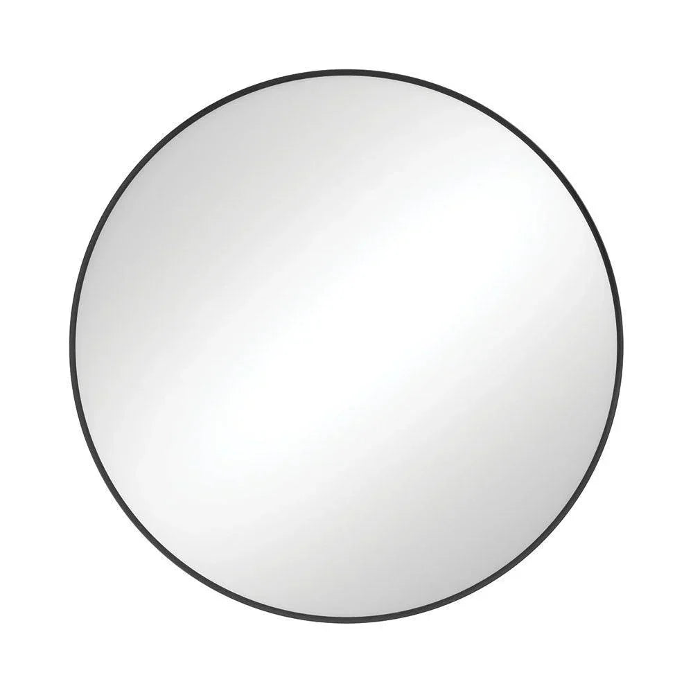 Fienza Reba Round Metal Framed Mirror - Ideal Bathroom CentreFMR80BMatte Black800mm