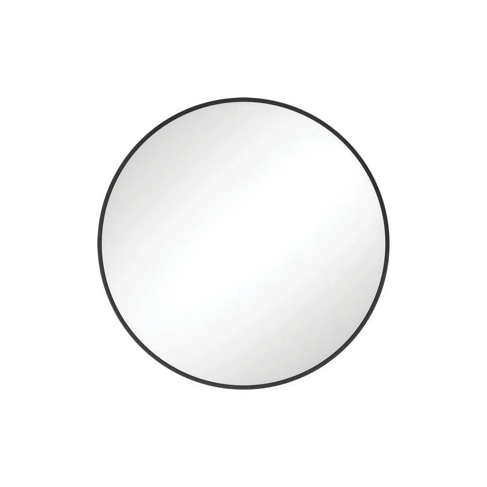 Fienza Reba Round Metal Framed Mirror - Ideal Bathroom CentreFMR60BMatte Black600mm
