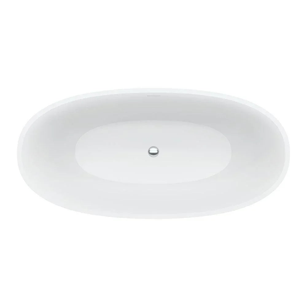 Fienza Sasso Matte White Stone Bath - Ideal Bathroom CentreST28-16501650mm