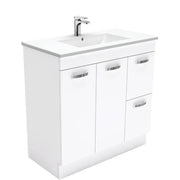 Fienza Unicab 900mm Freestanding Vanity With Ceramic Top - Ideal Bathroom CentreTCL90NKWR