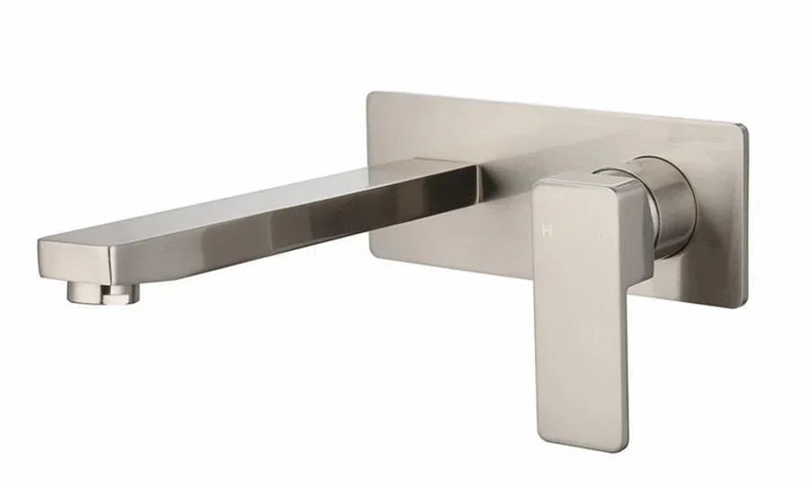 IKON Ceram Wall Basin / Bath Mixer - Ideal Bathroom CentreHYB636-601BNBrushed Nickel
