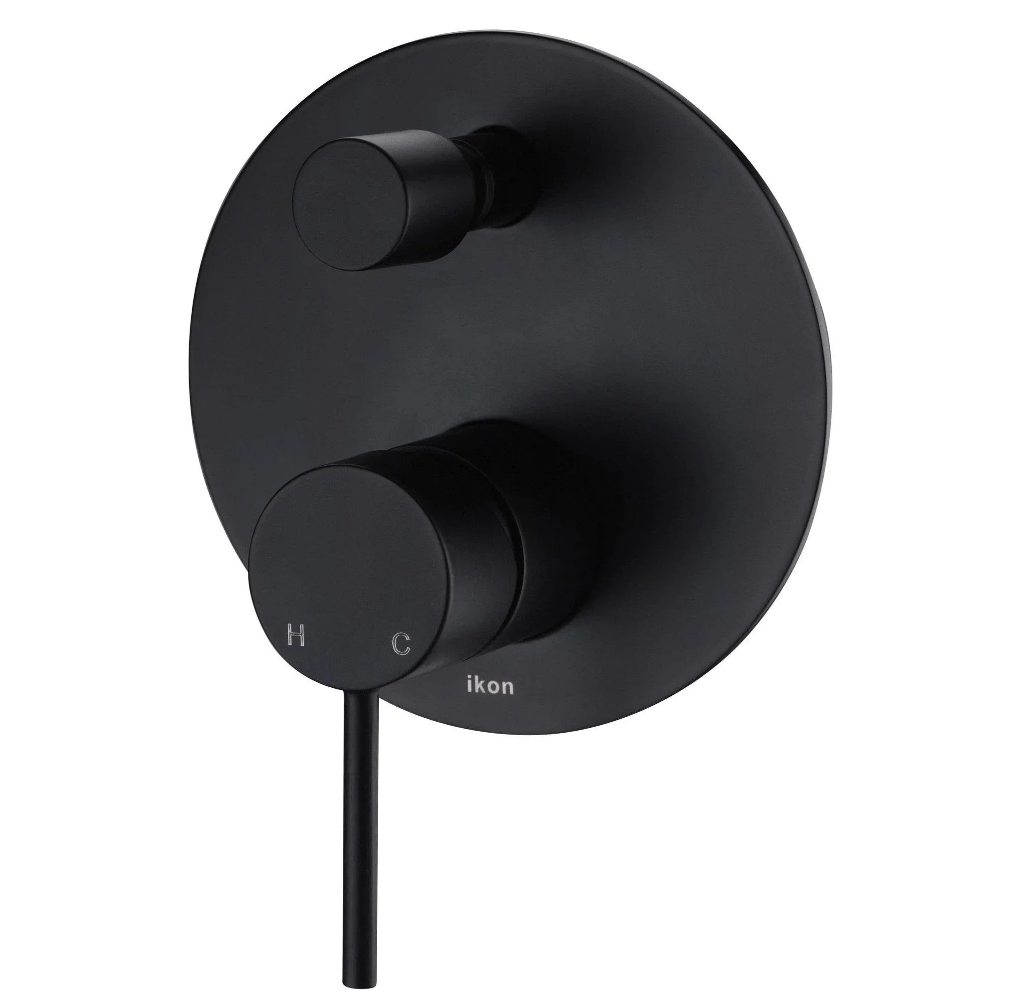 IKON Hali Wall Diverter Mixer - Ideal Bathroom CentreHYB88-501MBMatte Black