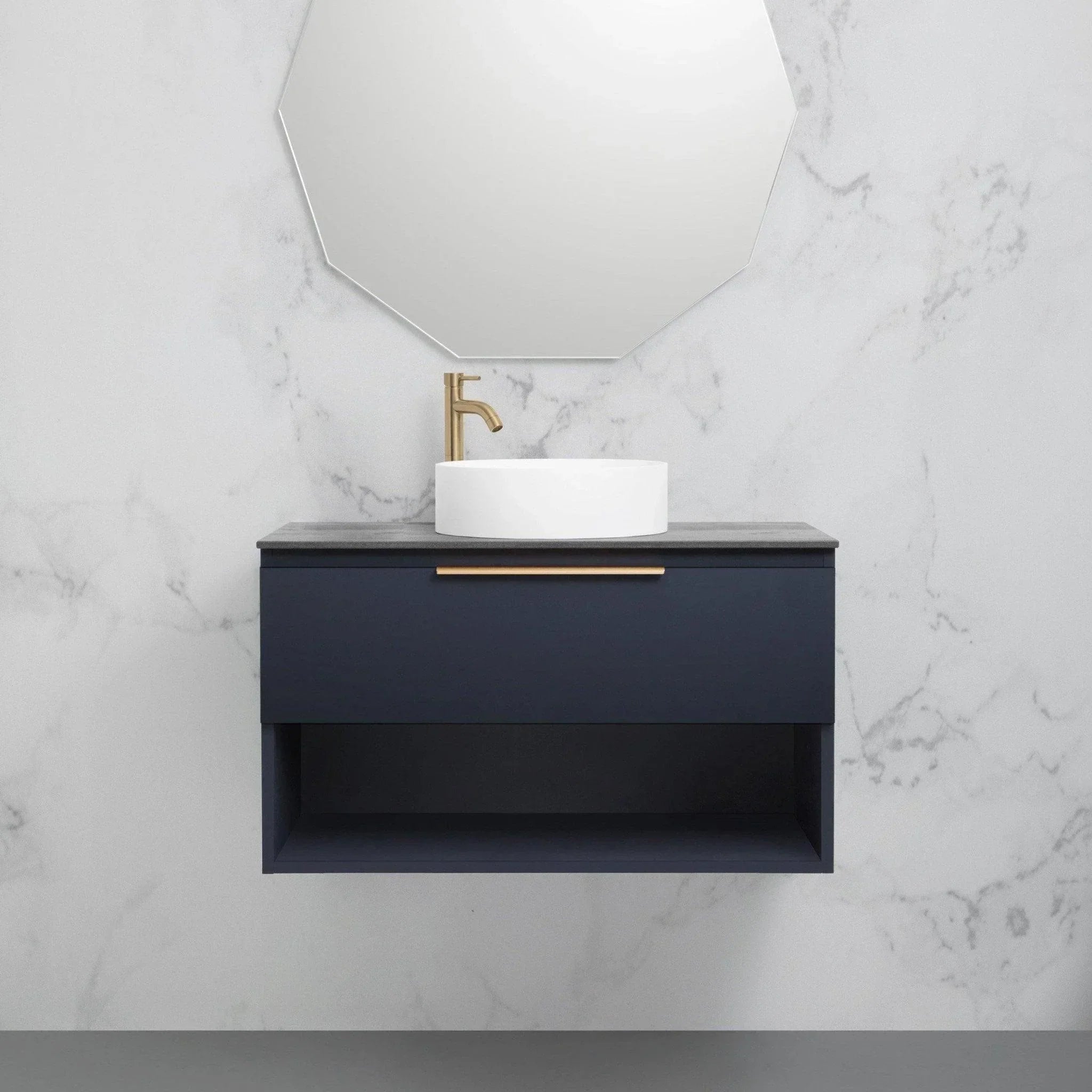 Marquis Oxford Wall Hung Vanity - Ideal Bathroom CentreOxford 1Dekton600mmDektonCentre Bowl