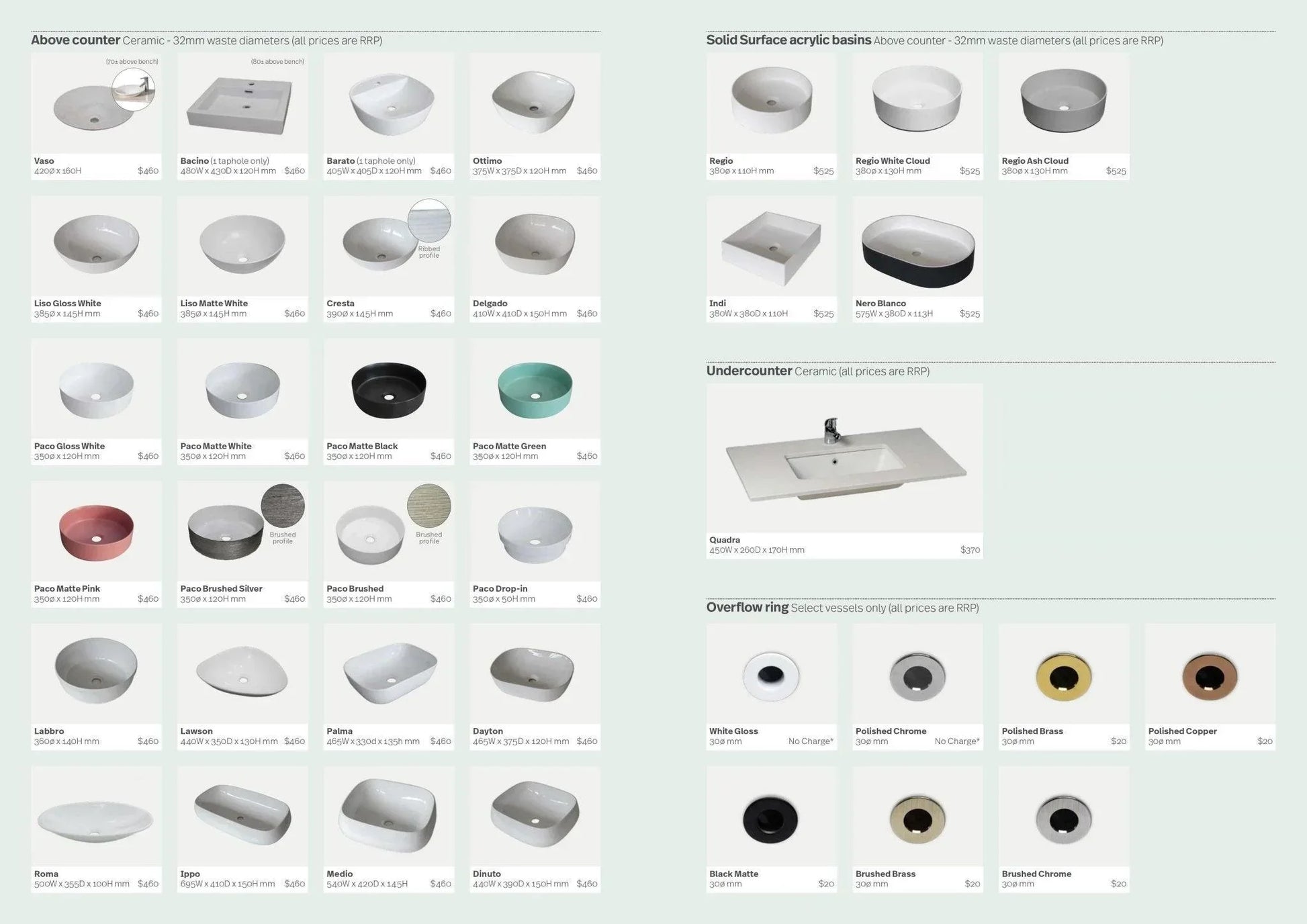 Marquis Riviera Wall Hung Vanity - Ideal Bathroom CentreRiviera 2Dekton600mmDektonCentre Bowl