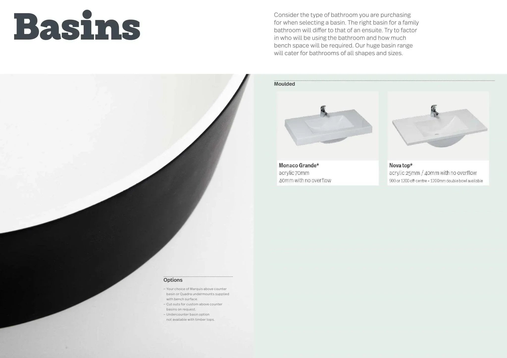 Marquis Riviera Wall Hung Vanity - Ideal Bathroom CentreRiviera 2Dekton600mmDektonCentre Bowl