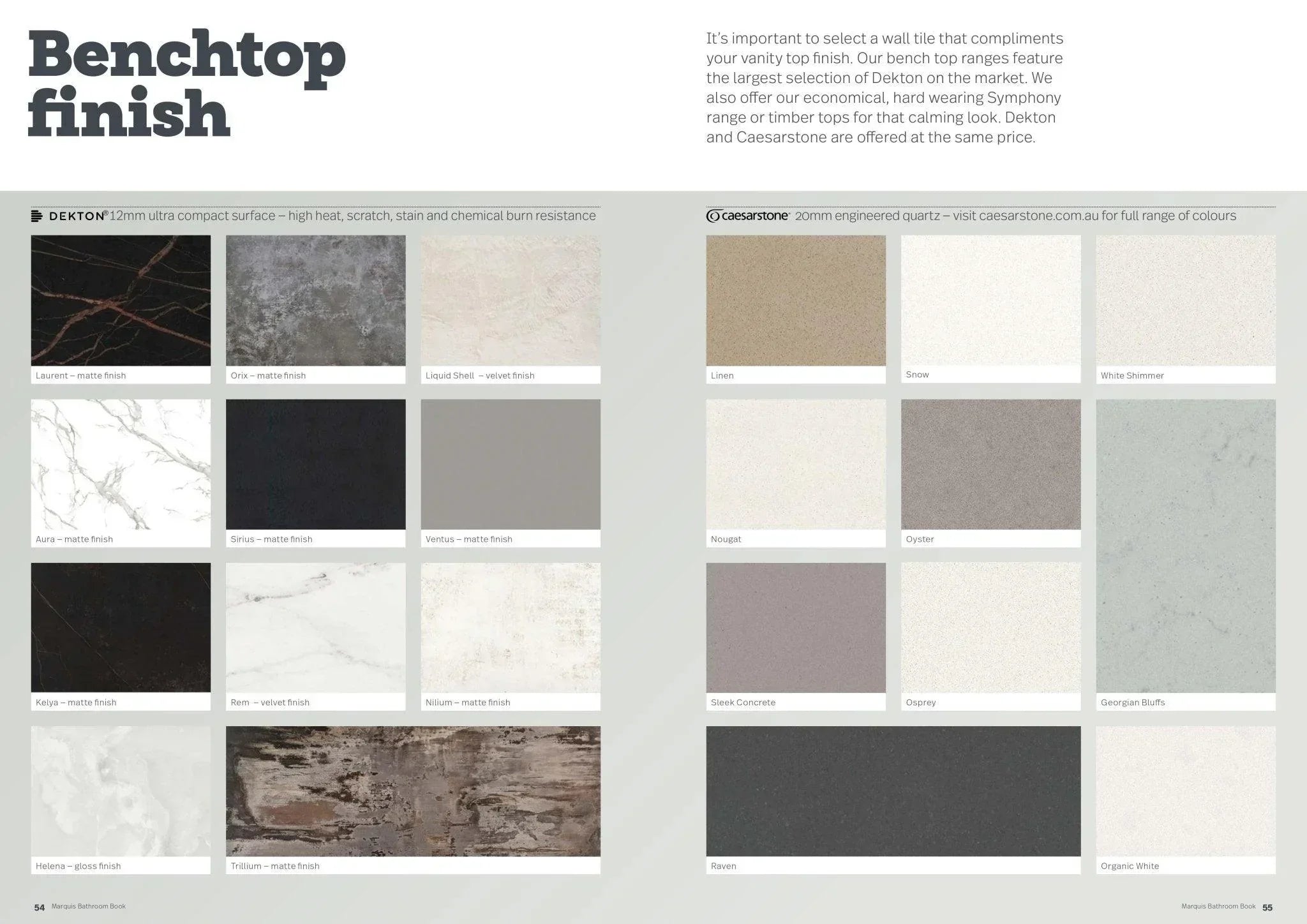 Marquis Riviera Wall Hung Vanity - Ideal Bathroom CentreRiviera 2Dekton600mmDektonCentre Bowl