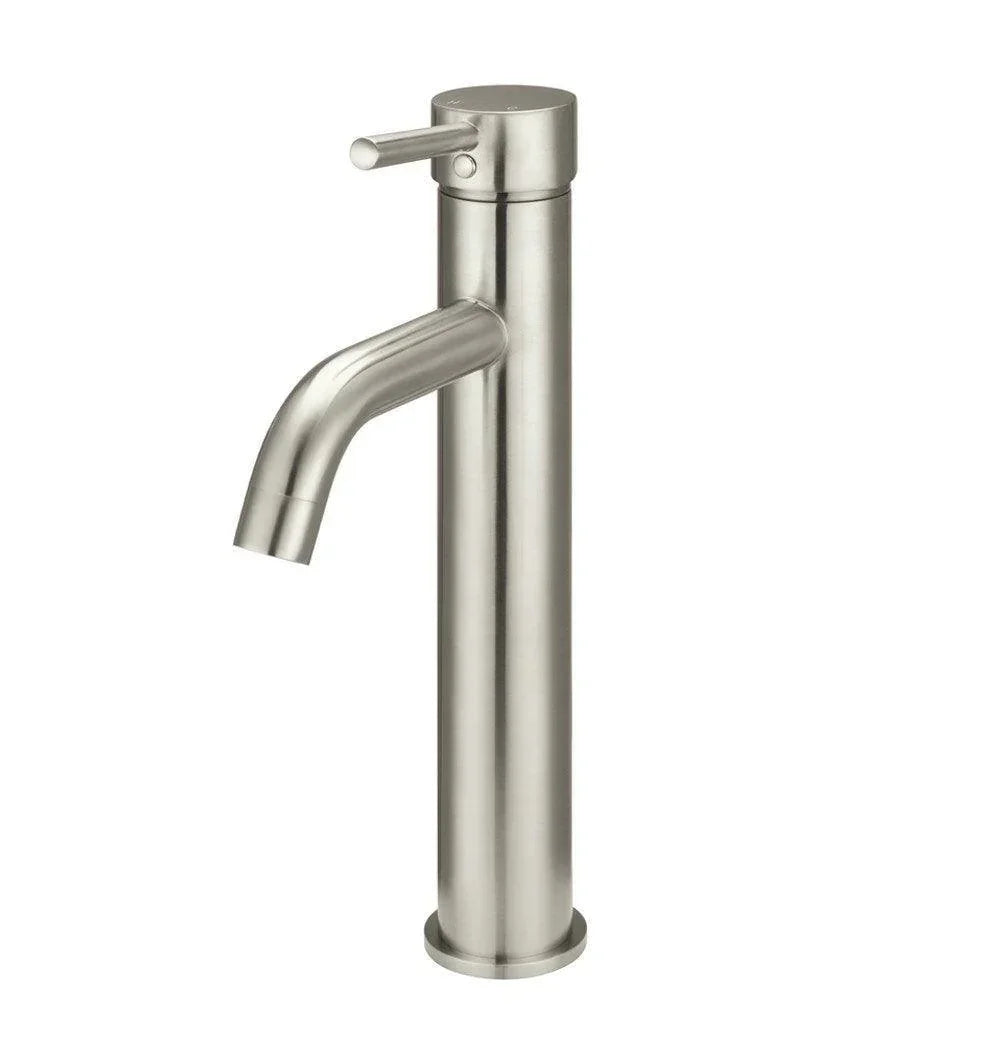 Meir Piccola Tall Basin Mixer Curved - Ideal Bathroom CentreMB03XL.01-PVDBNBrushed Nickel