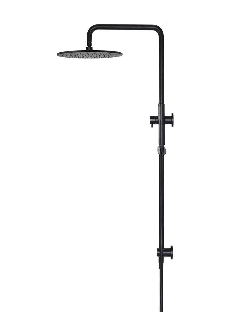 Meir Round Combination Shower Rail, 300mm Rose, Single Function Hand Shower - Ideal Bathroom CentreMZ0706-RMatte Black