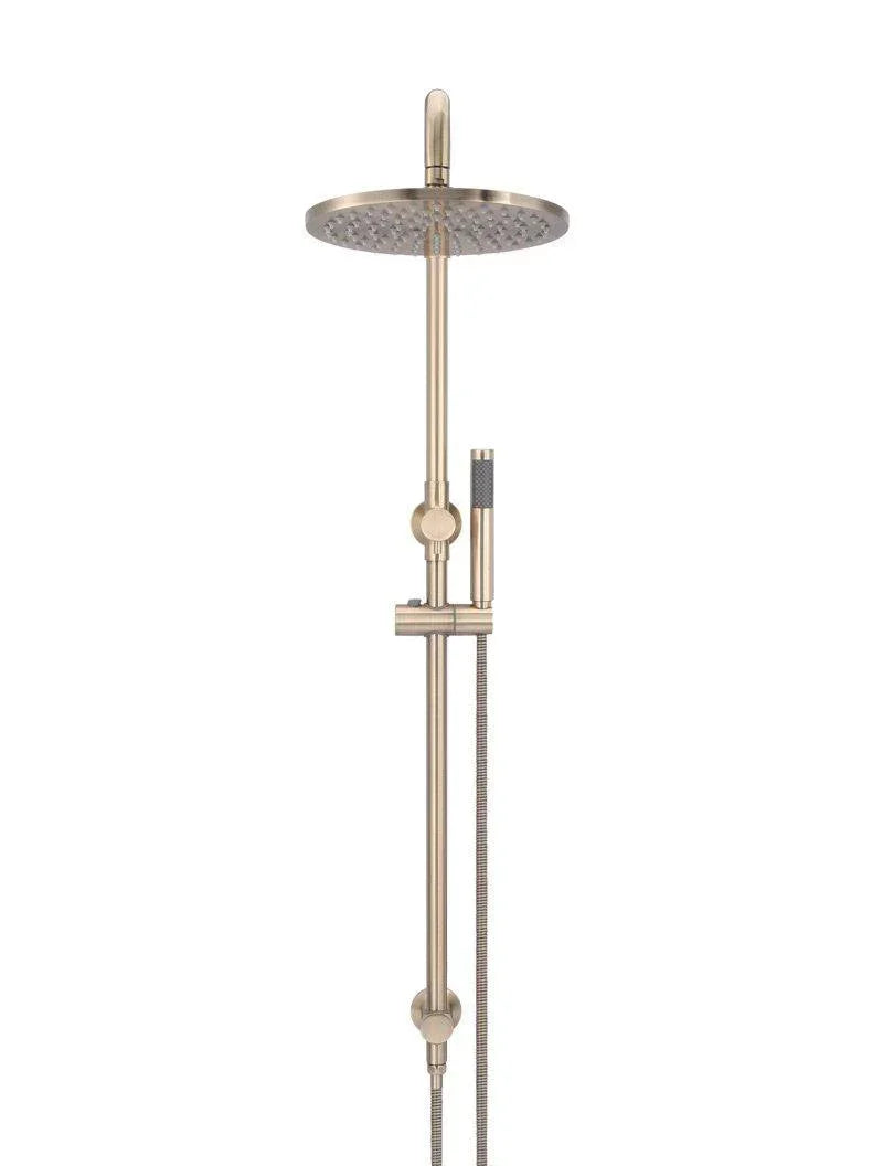 Meir Round Combination Shower Rail, 300mm Rose, Single Function Hand Shower - Ideal Bathroom CentreMZ0706-R-CHChampagne