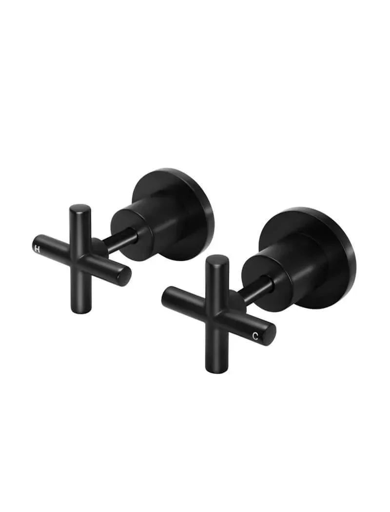Meir Round Jumper Valve Wall Top Assemblies - Ideal Bathroom CentreMW08JLMatte Black