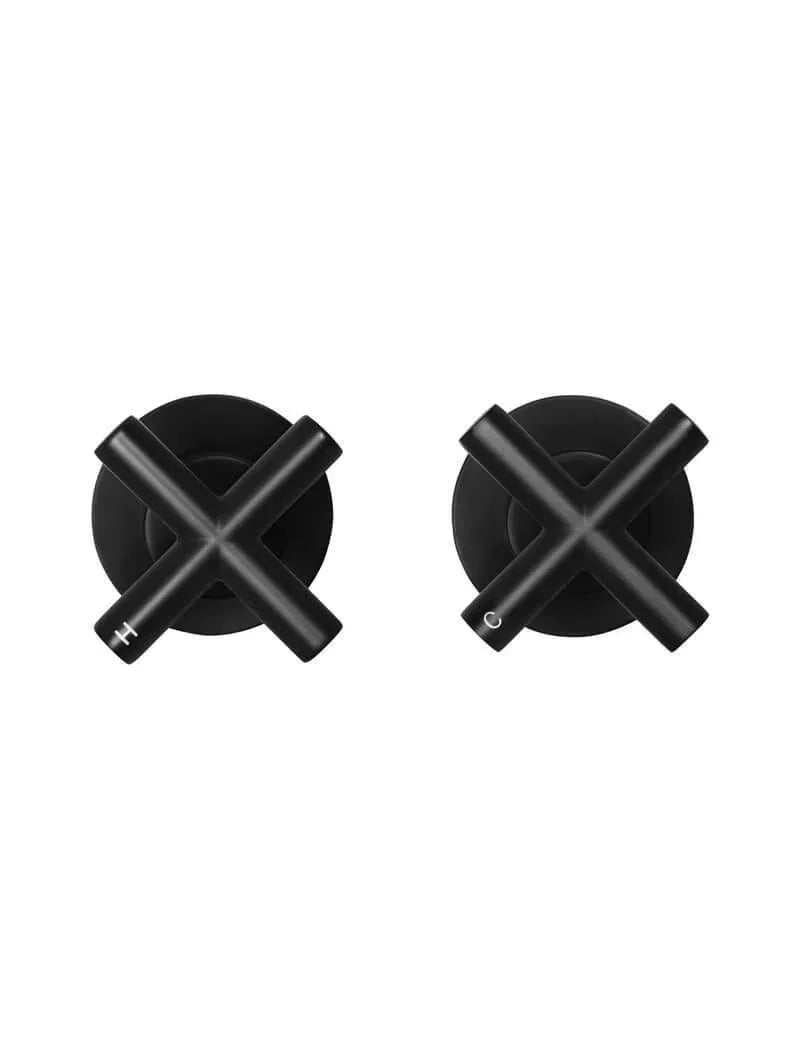 Meir Round Jumper Valve Wall Top Assemblies - Ideal Bathroom CentreMW08JLMatte Black