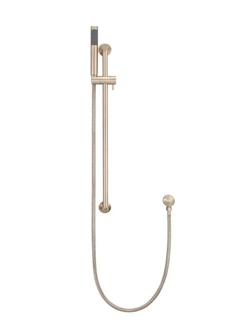Meir Round Shower On Rail Column - Ideal Bathroom CentreMZ0402-R-CHChampagne