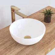 Milano Celine 360mm Ceramic Above Counter Basin - Ideal Bathroom CentreEL3636GGloss White
