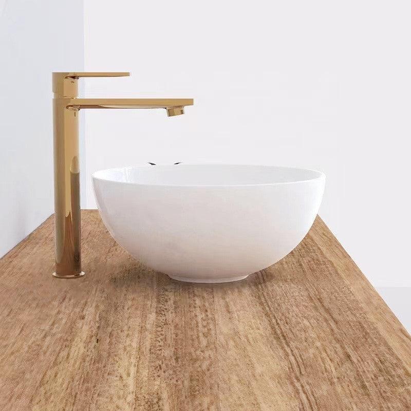 Milano Celine 360mm Ceramic Above Counter Basin - Ideal Bathroom CentreEL3636GGloss White