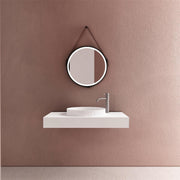 Milano Flute Round 400mm Solid Surface Basin - Ideal Bathroom CentreVG4040