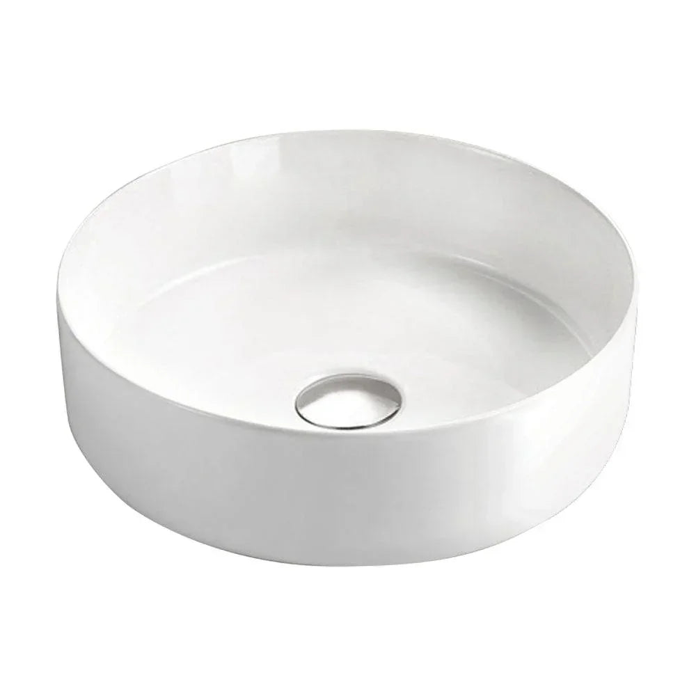 Milano Lola 360mm Ceramic Above Counter Basin - Ideal Bathroom CentreAURIS360Gloss White