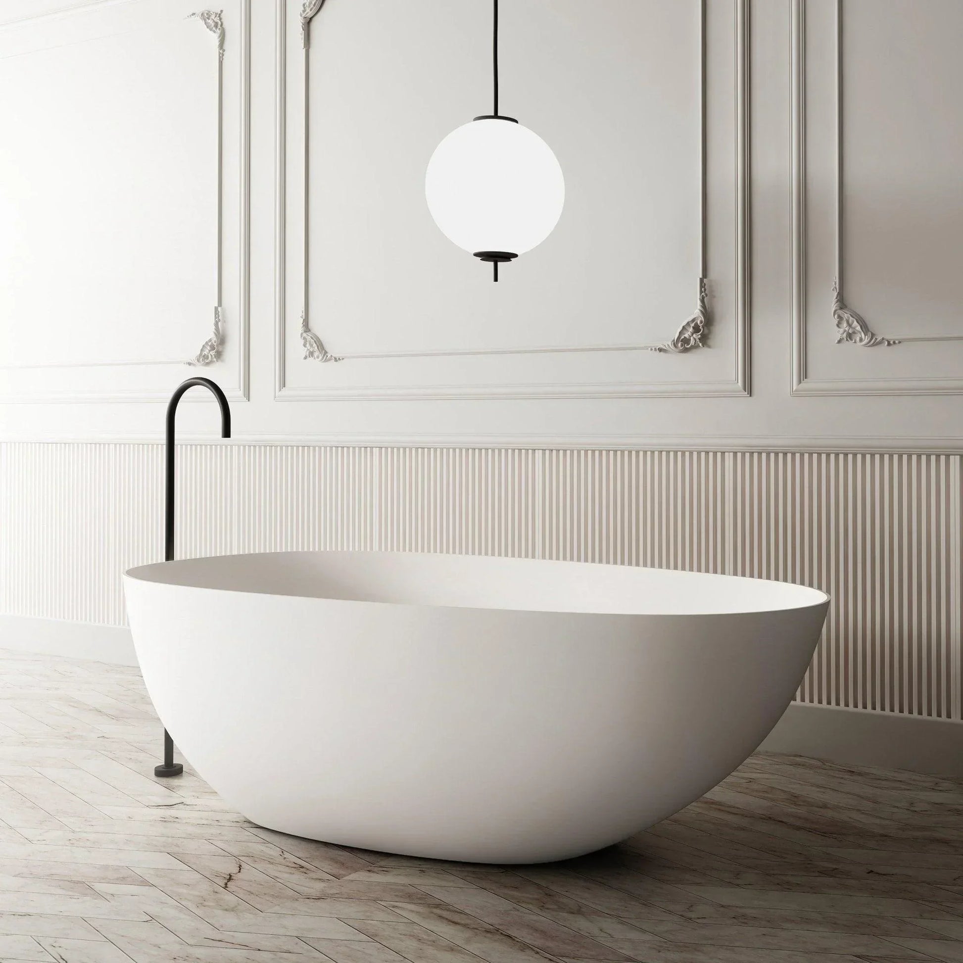 Milano Lyric Solid Surface Stone Bathtub - Ideal Bathroom CentreBT-SBO13001300mm