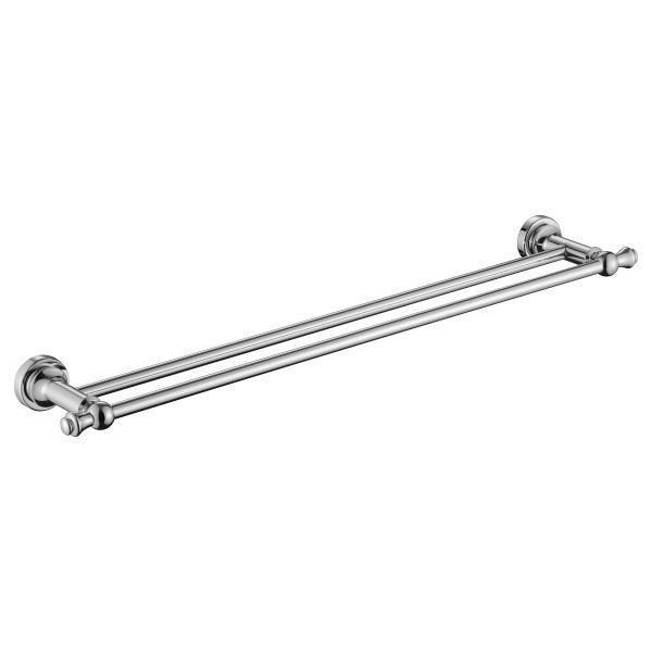 Milano Medoc 600mm Double Towel Rail - Ideal Bathroom CentreMED48Chrome