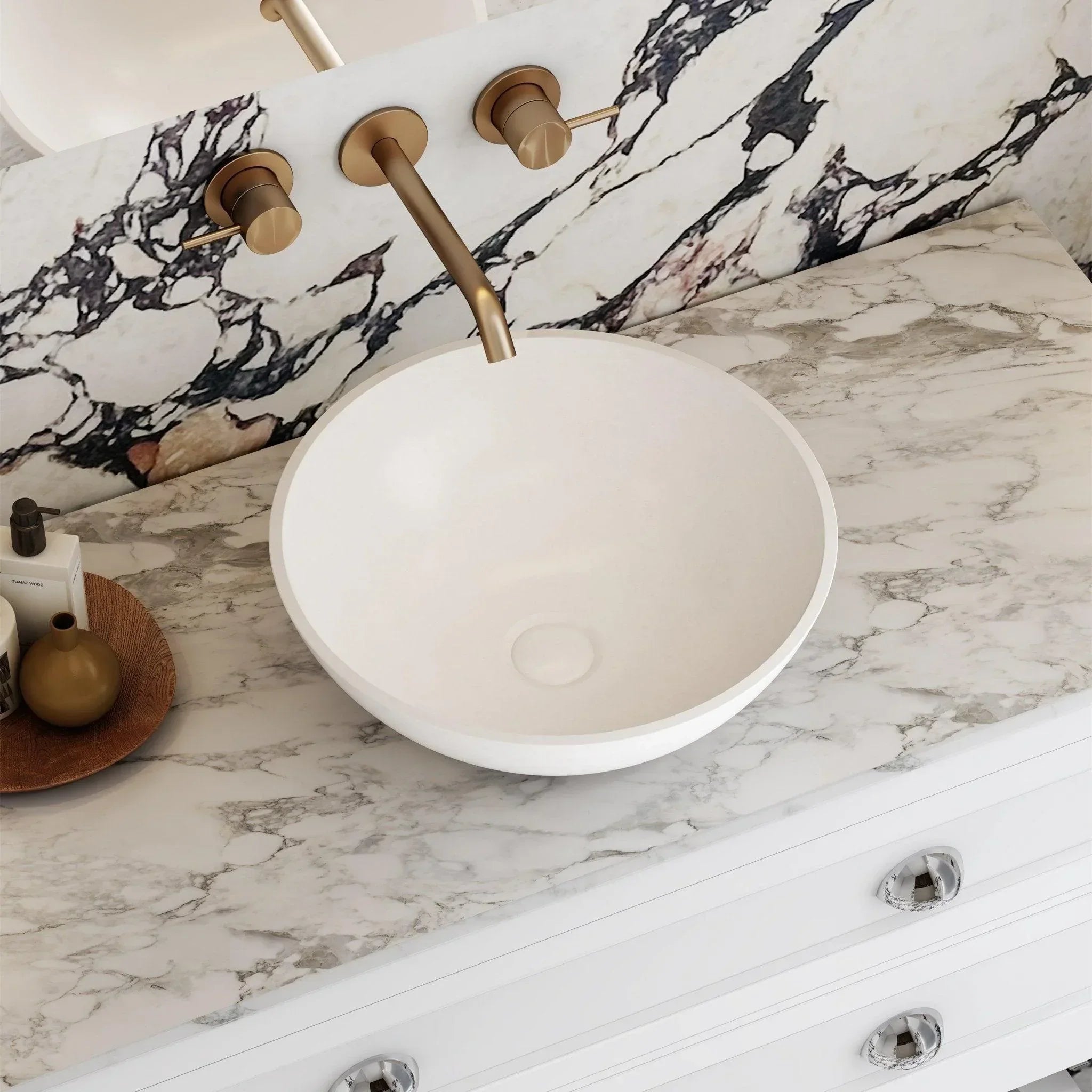 Milano Ron Solid Surface Basin - Ideal Bathroom CentreRON3030300mm