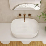 Milano Rowe Rectangular Ceramic Above Counter Basin - Ideal Bathroom CentreAB4637Gloss White