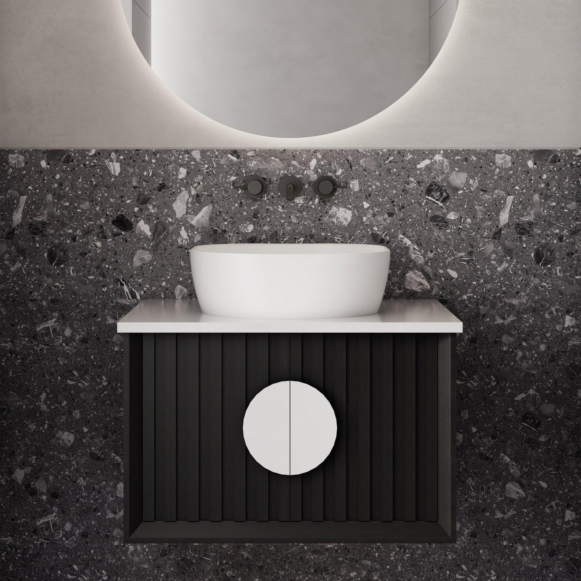 Milano Rowe Square Ceramic Above Counter Basin - Ideal Bathroom CentreAB3737MWMatte White