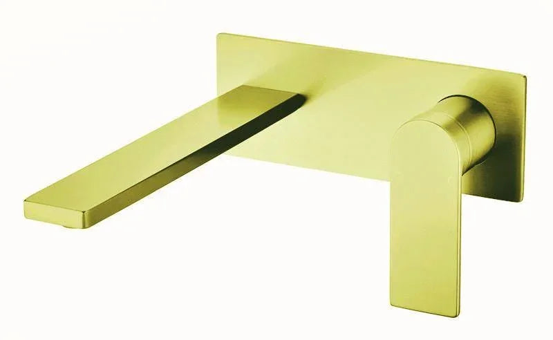 Milano Ruki Wall Basin/ Bath Mixer - Ideal Bathroom CentrePBS3003BGBrushed Gold