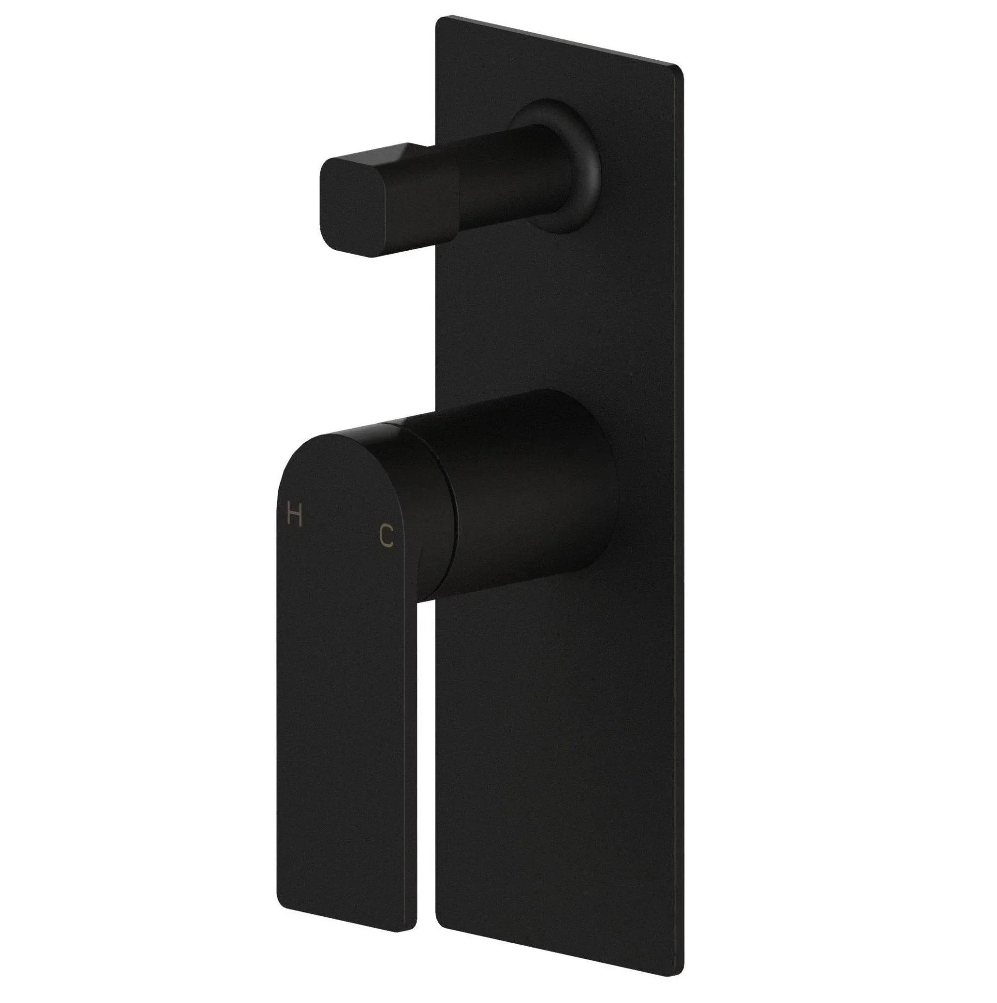 Milano Ruki Wall Diverter Mixer - Ideal Bathroom CentrePBS3002MBMatte Black