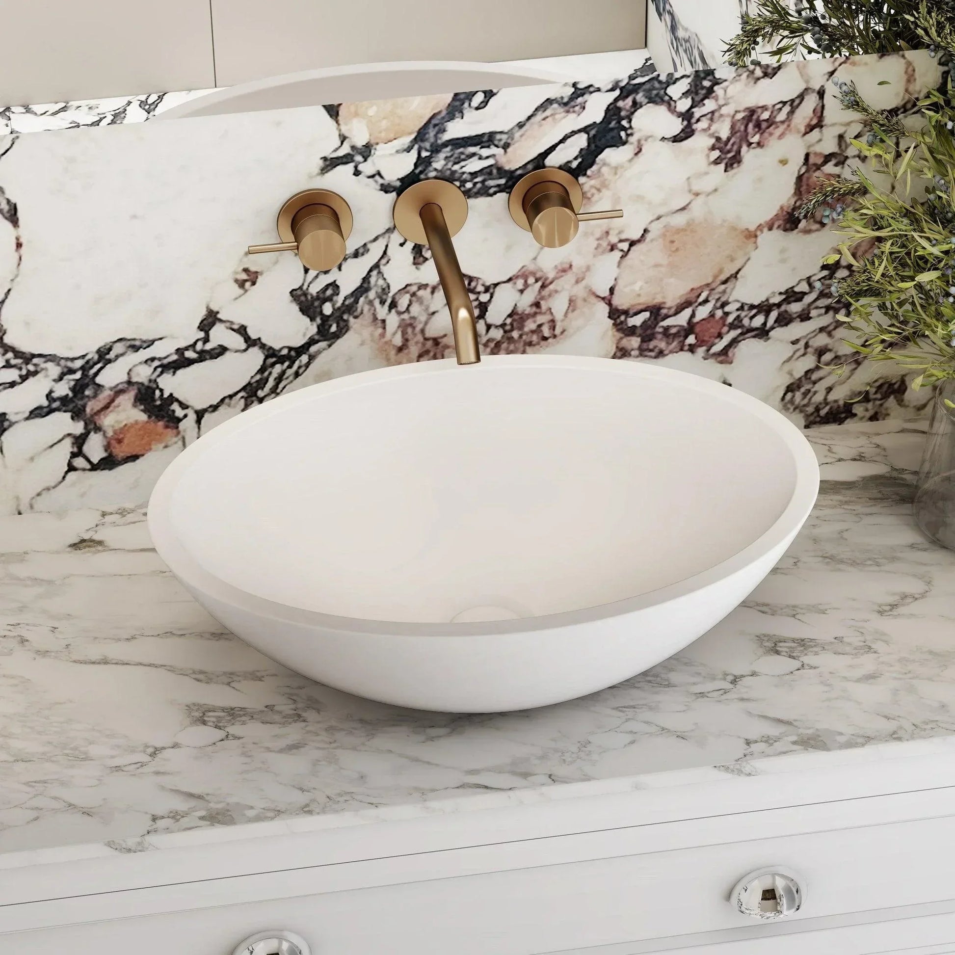 Milano Soul II 500mm Solid Surface Basin - Ideal Bathroom CentreOVL5035