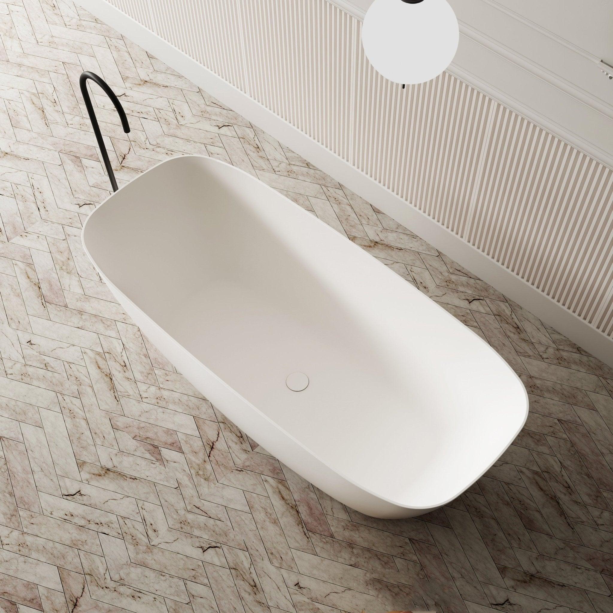 Milano Verse Solid Surface Stone Bathtub - Ideal Bathroom CentreBT-SBS14001400mm