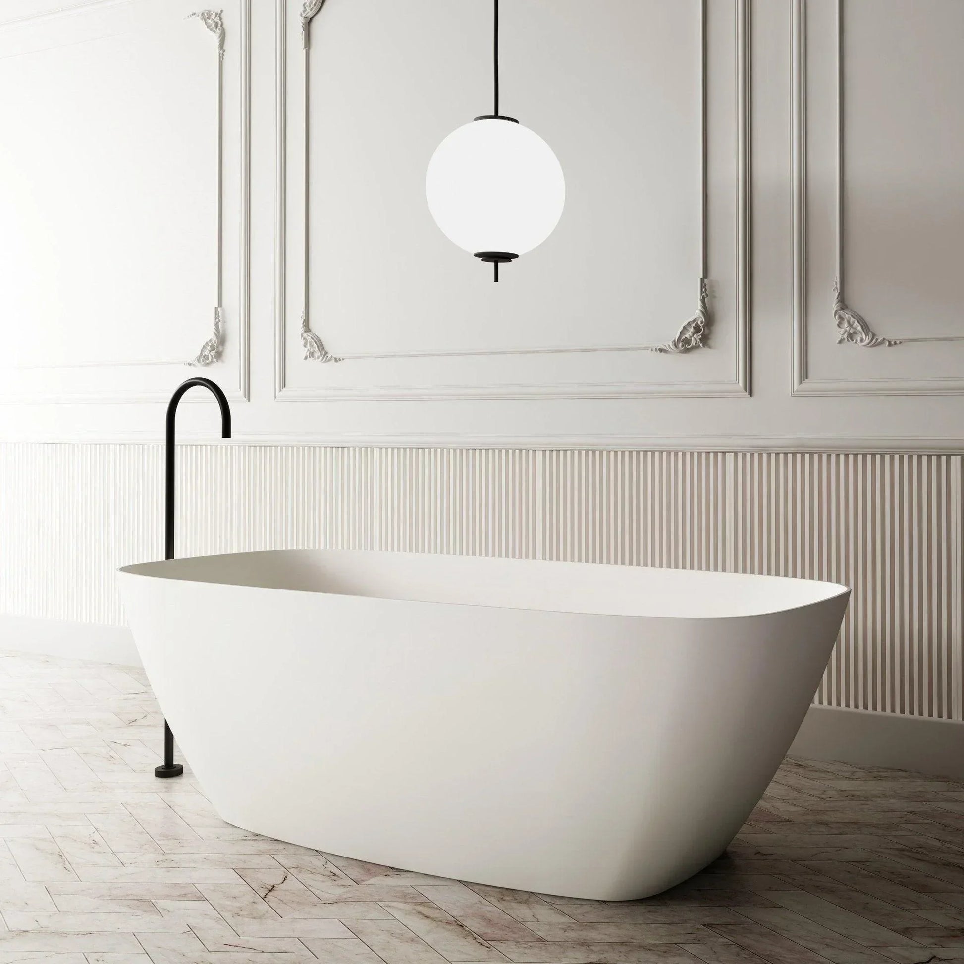 Milano Verse Solid Surface Stone Bathtub - Ideal Bathroom CentreBT-SBS14001400mm