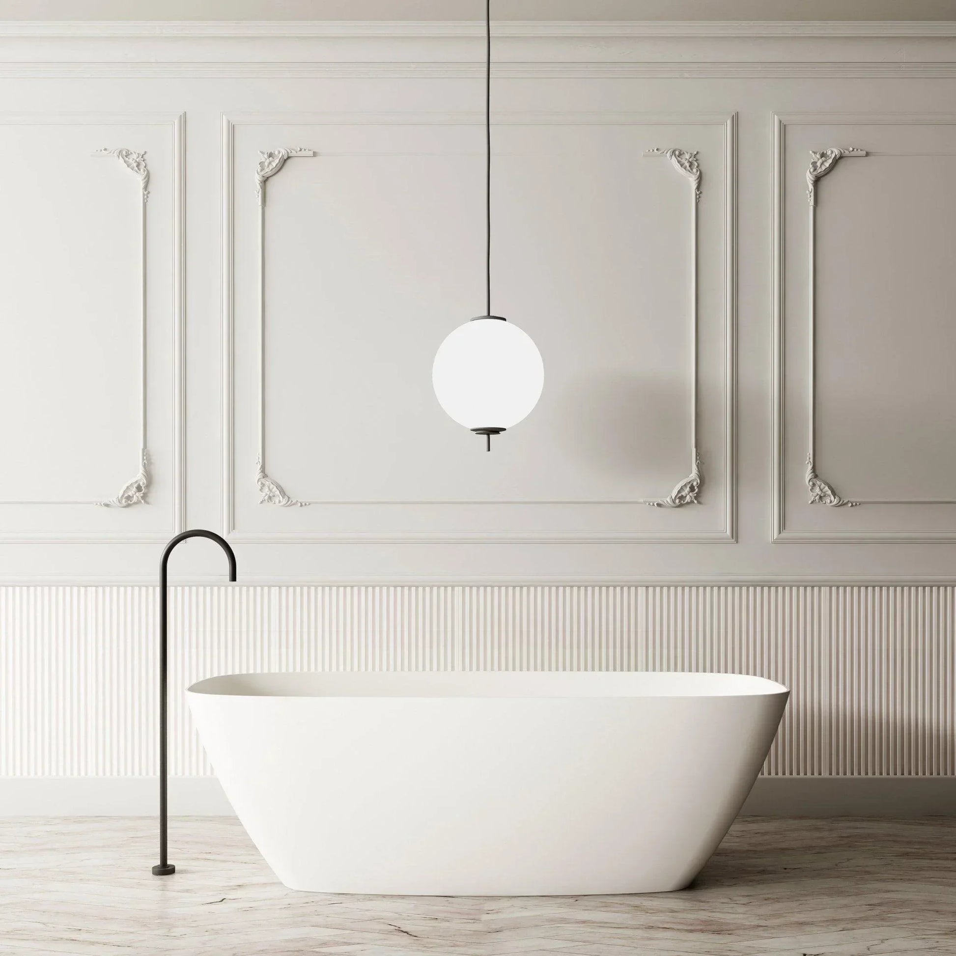 Milano Verse Solid Surface Stone Bathtub - Ideal Bathroom CentreBT-SBS14001400mm