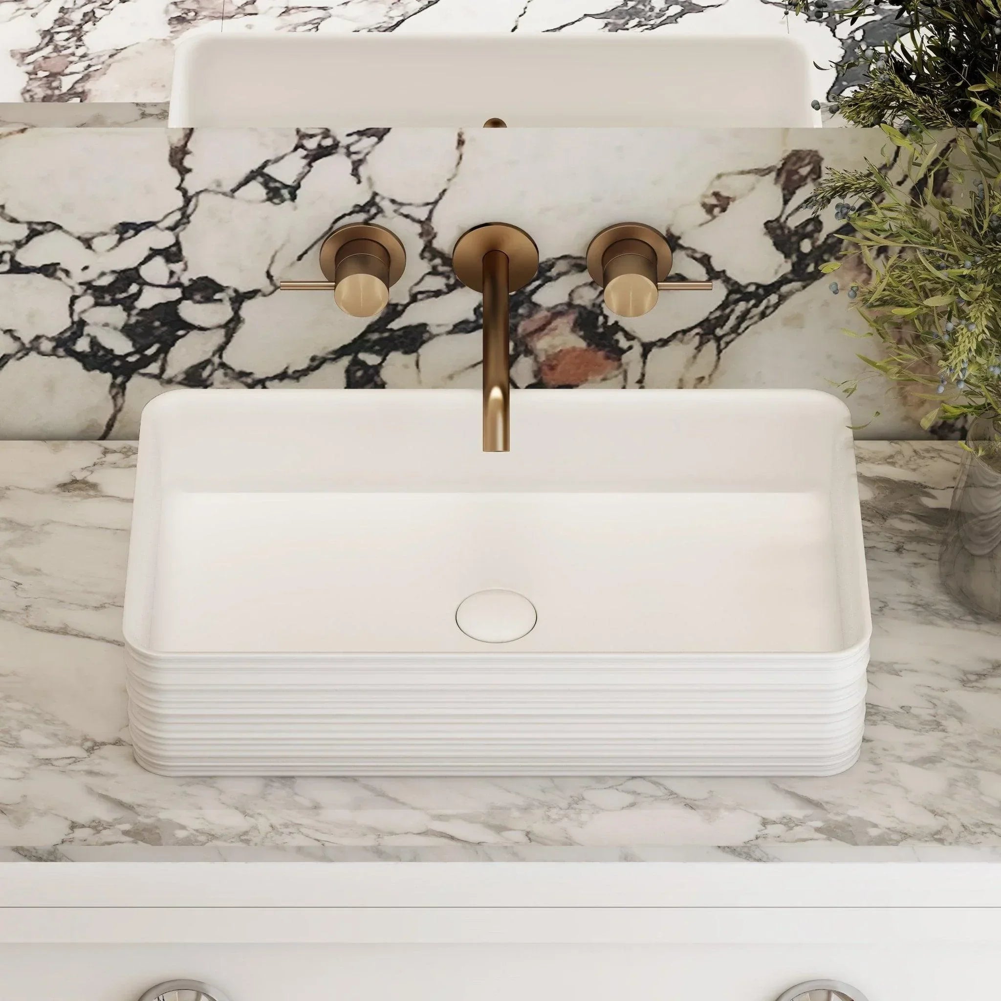 Milano Wave Rectangular Above Counter Basin - Ideal Bathroom CentreWAVE6738MW